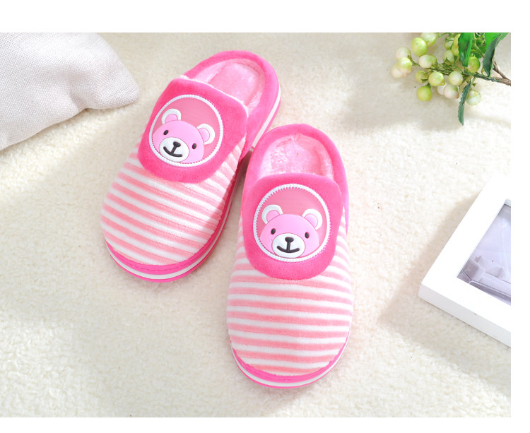 Pantoufles enfants en suède pour hiver - semelle plastique - Ref 1007514 Image 51