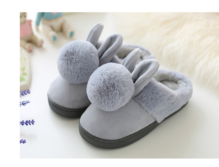 Pantoufles enfants en suède pour hiver - semelle plastique - Ref 986547 Image 26