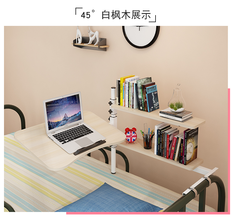 Sinh viên đại học ký túc xá tạo tác máy tính xách tay bàn giường viết bàn đơn giản gấp bàn nâng lười học - Bàn bàn tròn cafe