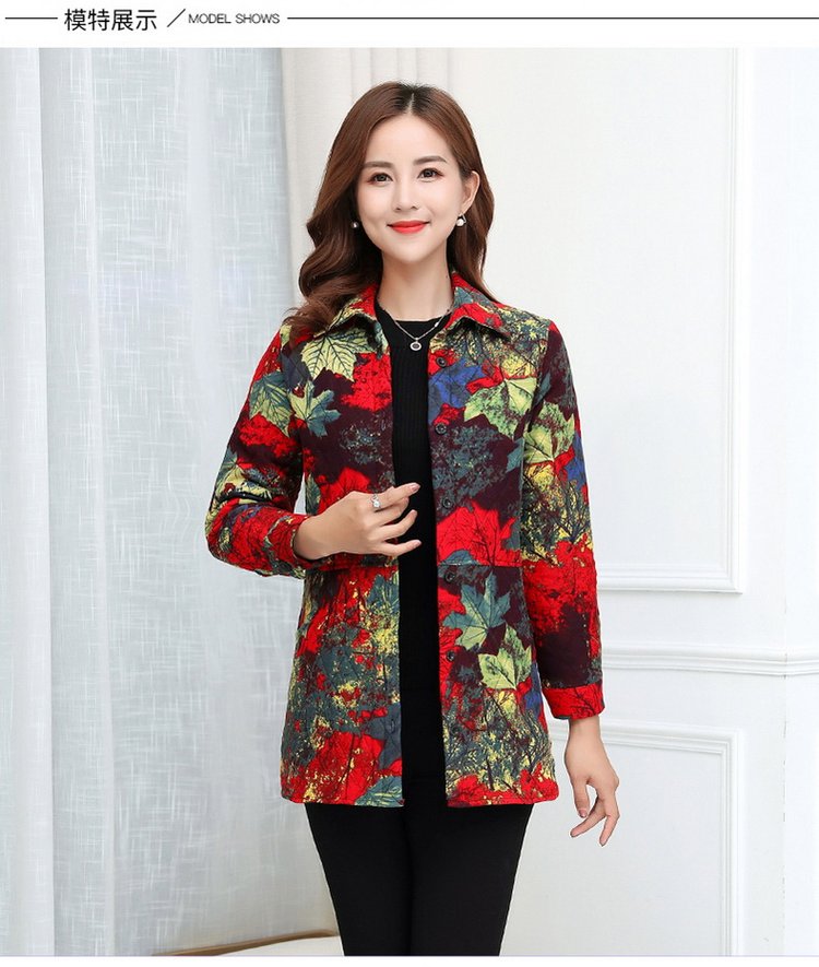 Áo sơ mi nữ trung niên mới chần áo mẹ mùa thu và mùa đông dài cộng với áo cotton 5060 áo sơ mi chạm đáy đầm u40 sang trọng