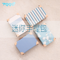 uniwalker retro suitcase Korean cosmetic bag female password box small bag fashion suitcase 12 inch suitcase