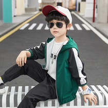 Boys  autumn jacket 2020 new Korean version of the middle and large childrens boy jacket spring and autumn