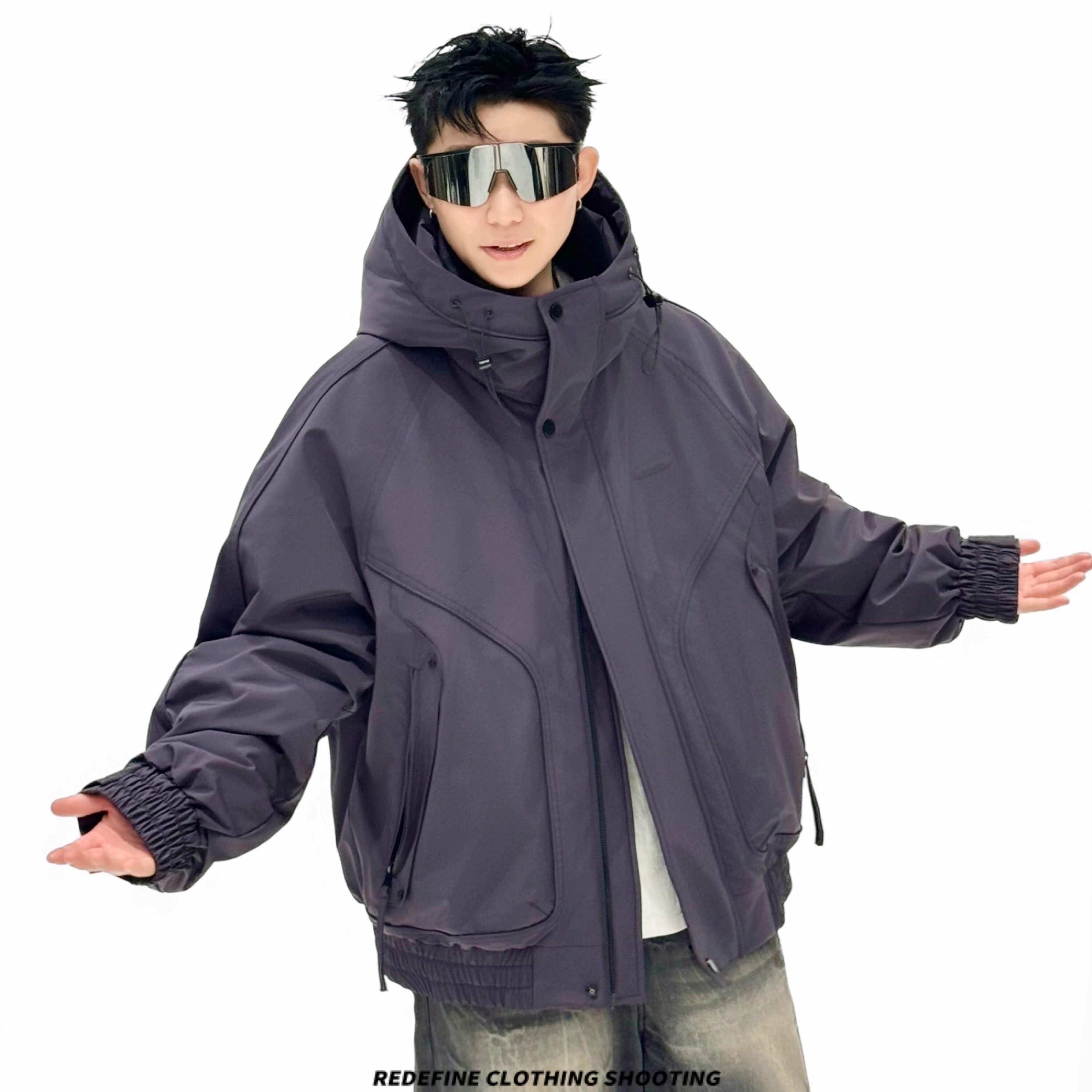 Ruffian Shuai, куртка-пуховик на белом утином пуху 90, мужская свободная повседневная куртка, новинка зимы 2025, модная брендовая уличная теплая толстая куртка