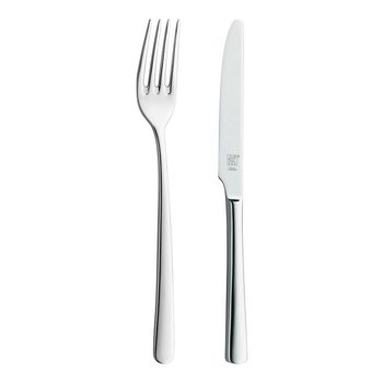 German shuangren retro gold and silver western restaurant steak knife and fork