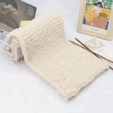 Шарф, плетеное полотенце ручной работы, коралловый набор материалов, с медвежатами, «сделай сам», делается под заказ