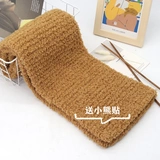 Шарф, плетеное полотенце ручной работы, коралловый набор материалов, с медвежатами, «сделай сам», делается под заказ