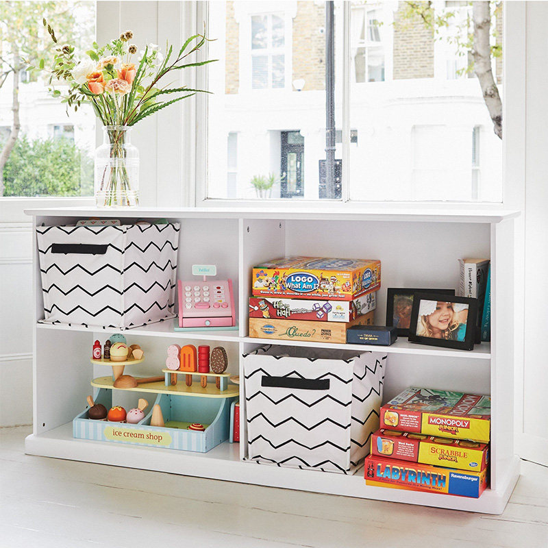 Bean rice baby children's bookcase lattice locker free combination storage small TV cabinet floor-to-ceiling bay window sill white