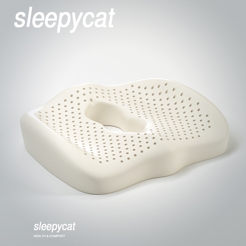 Thai Natural Latex Hip Cushion Computer Chair Cushion Office Breathable Chair Seat Cushion Pregnant Women Butt Hemorrhoid Cushion