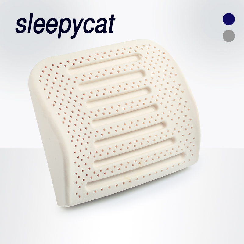 Thai natural latex back cushion car waist close to car office seat backrest pregnant woman waist pillow Summer care waist cushion