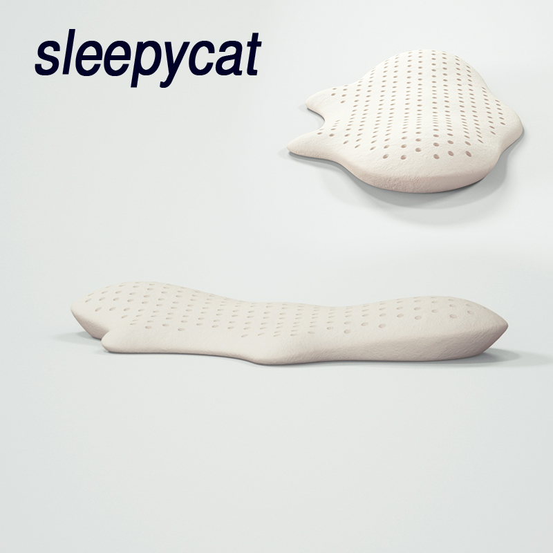 Thai latex backrest cushion lumbar pillow bed sleep lumbar spine pad Pregnant women sleep pillow Lumbar disc protrusion lumbar pad