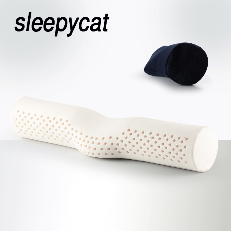 Thai latex repair cylindrical cervical spine pillow Traction pillow Neck protection special natural long round candy sleep pillow