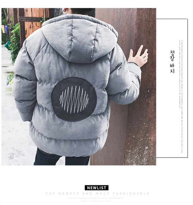 Áo khoác nam mùa đông mới quần áo cotton cotton ngắn thời trang sinh viên thời trang Hàn Quốc áo khoác đệm ấm 2018 áo dạ nam hàn quốc