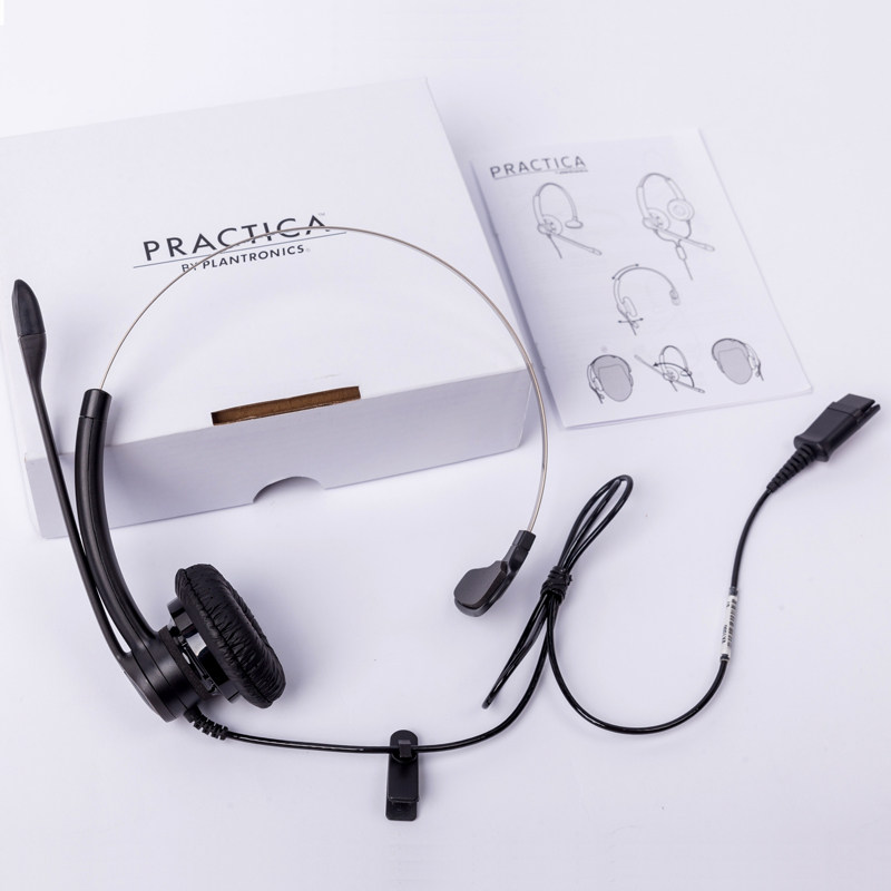 Plantronics Plantronics SP11-QD enhanced version of the head-mounted noise-cancelling customer service cable with wheat single headset