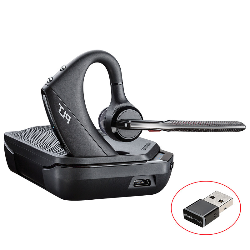 Plantronics Plantronics Voyager 5200UC Wireless Bluetooth Earhook Noise Canceling Headphone Charging Box