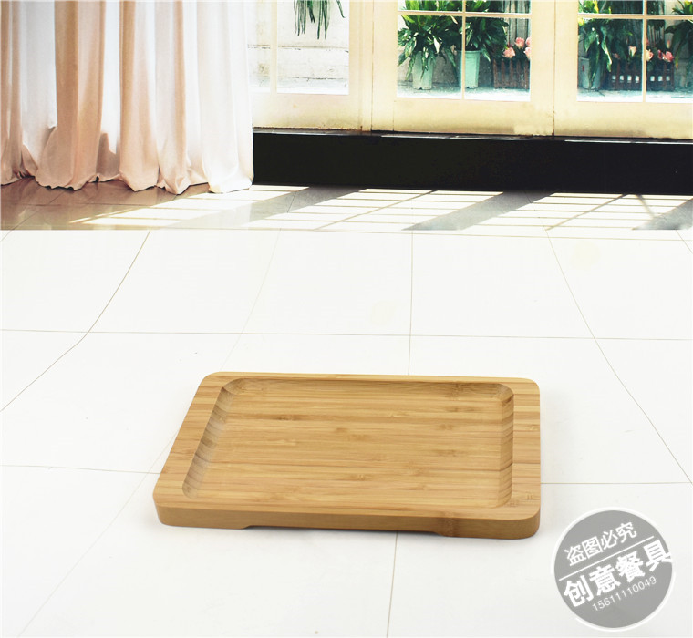 Lẩu bộ đồ ăn cá tính sáng tạo đặc trưng tấm tâm trạng thịt cừu mutton tôm trơn bụng vịt ruột hình chữ nhật khay trang trại - Đồ ăn tối khay gỗ đựng đồ ăn