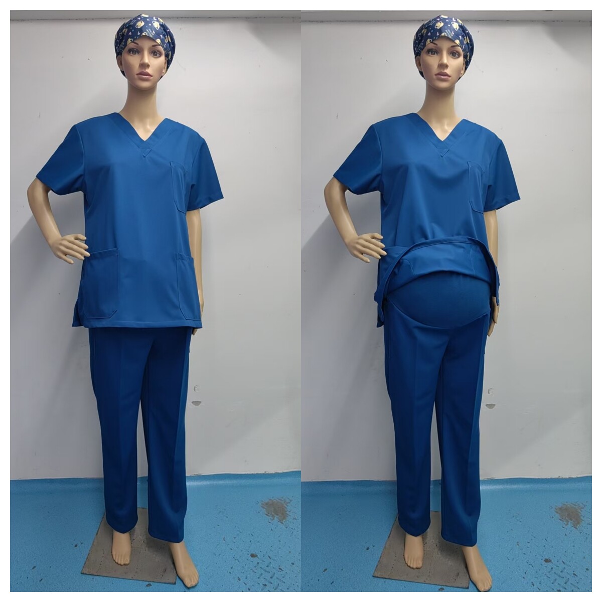 弹力托腹裤护士孕妇裤手术室手术衣医护刷手服女短袖速干医生服 — 5