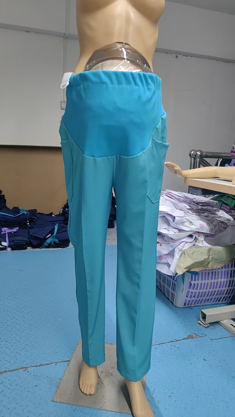 弹力托腹裤护士孕妇裤手术室手术衣医护刷手服女短袖速干医生服 — 11