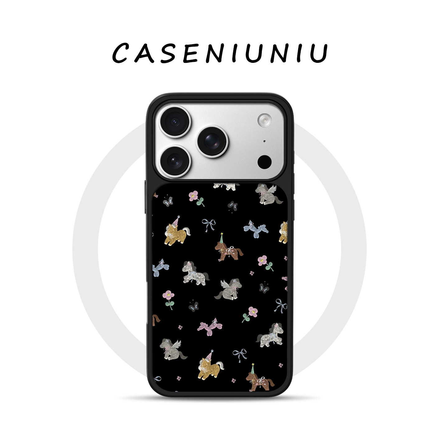 Jae-hanins' dreamy ponies, with the apple phone shell iPhone17promax, a new 16-love, 15-year-old 14-year-olds, 14-year-olds, 13-year-olds, protected Shell Horses.