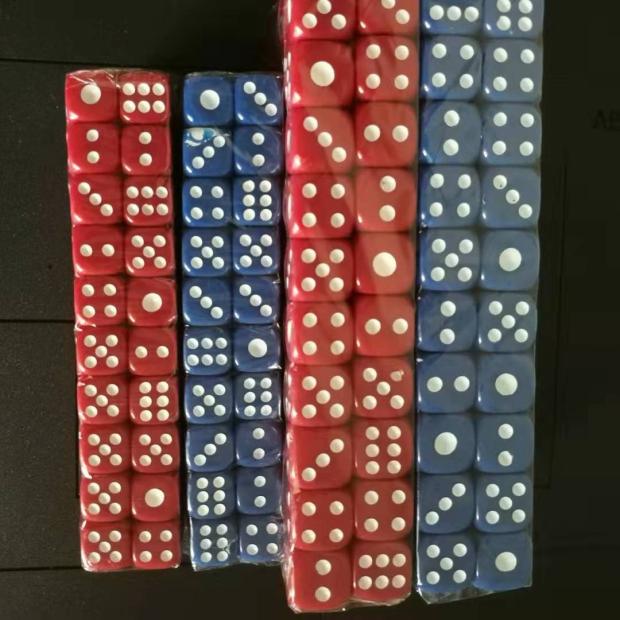 No. 15 push tube dice No. 12 dice substitute pig liver red blue and white pair automatic mahjong machine drinking chess hall