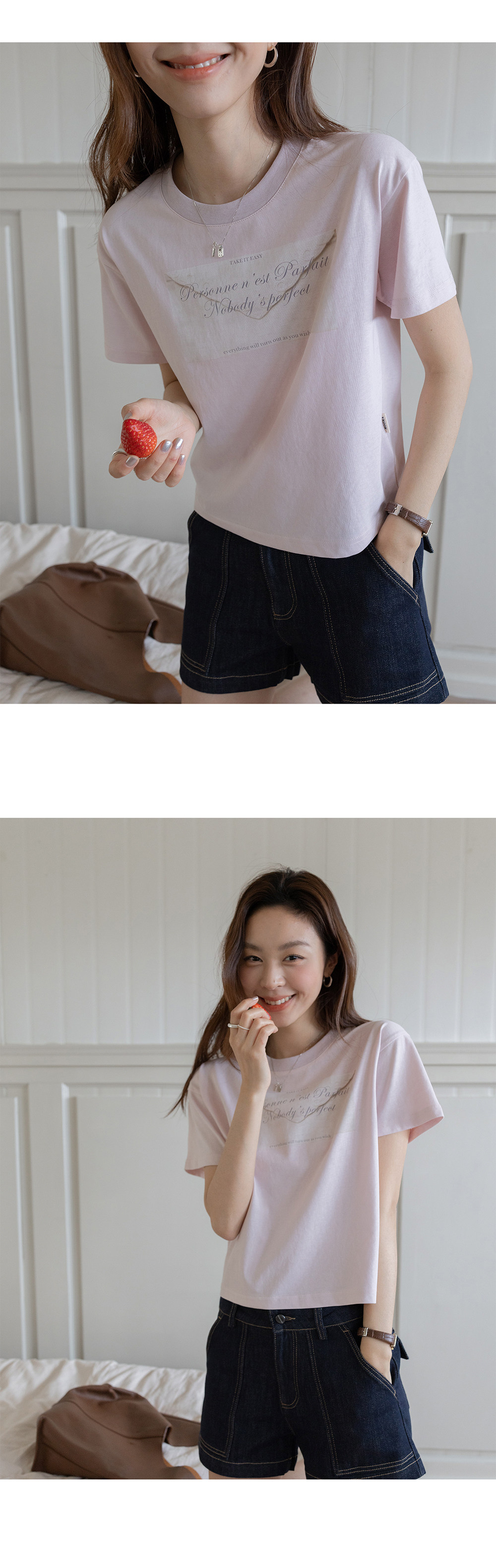 VNOOK женская футболка с высокой талией короткого кроя с короткими рукавами 2026 весна-лето новая вязаная слегка свободная с принтом круглый вырез стройнящая блузка