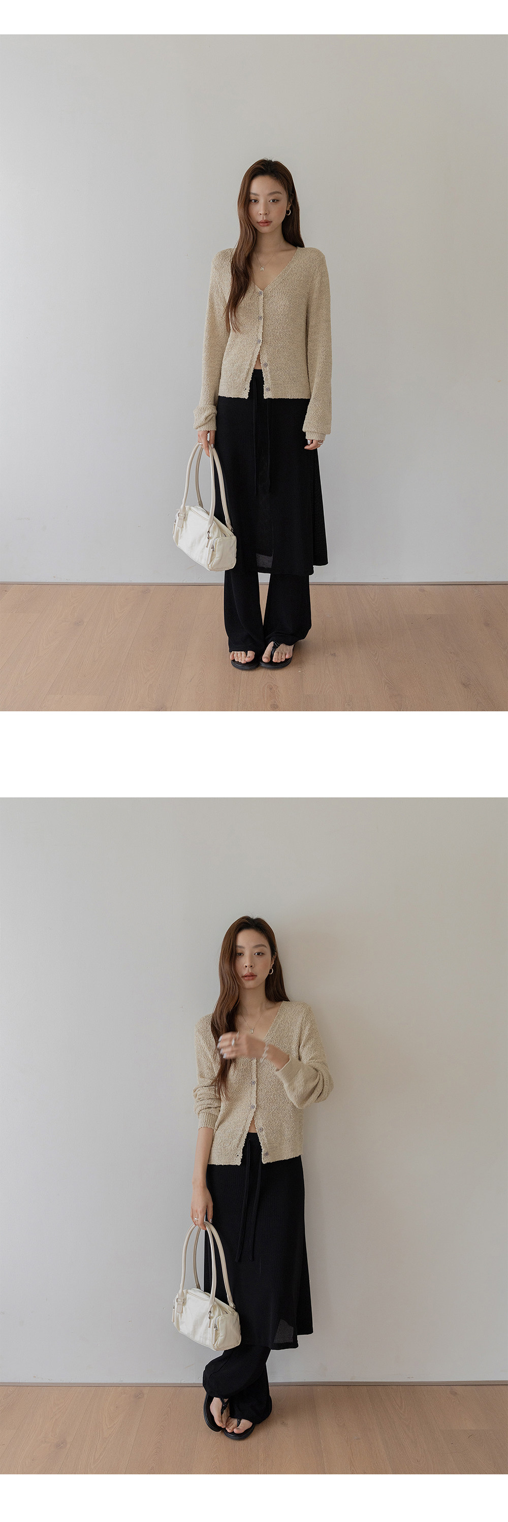 VNOOK черные широкие брюки-юбка с кулиской для женщин в стиле casual с драпировкой и стройнящим эффектом