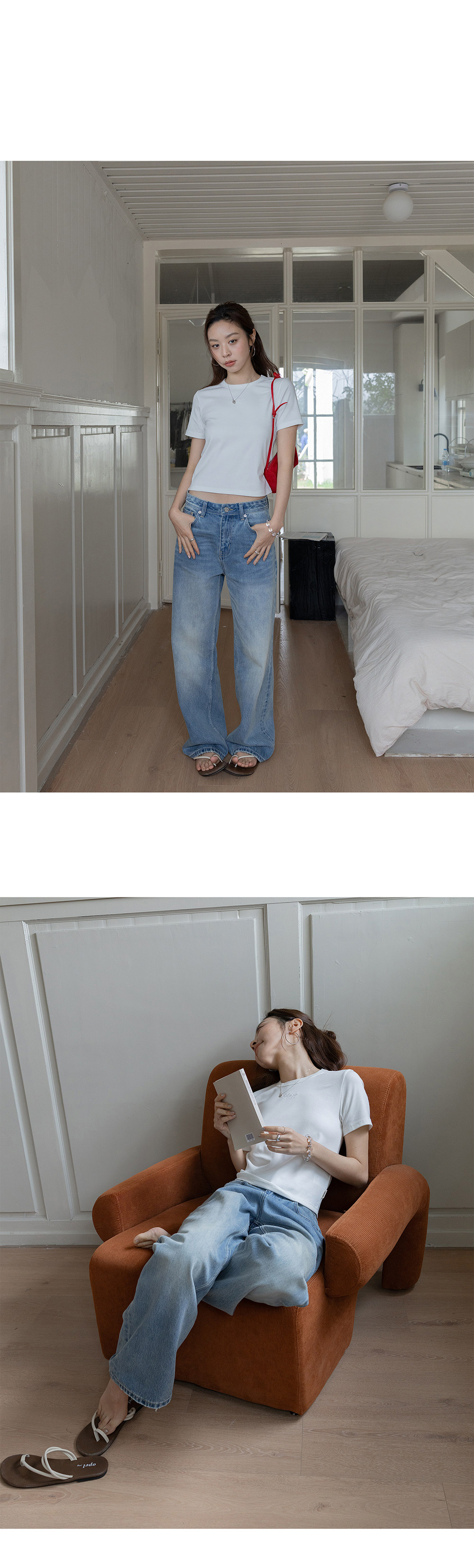 VNOOK женские джинсы прямого кроя со средней посадкой, весна-лето 2026, стройнящие свободные повседневные брюки