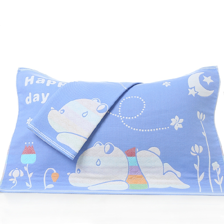 Cotton khăn gối đặc biệt cặp gạc giải phóng mặt bằng gối cao cấp vài bông cotton dành cho người lớn phim hoạt hình châu Âu vỏ gối vuông
