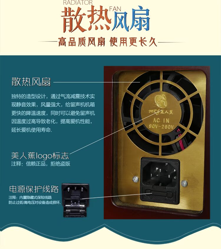 Canna phonograph máy ghi âm cổ vinyl ghi âm retro loa lớn trang trí chức năng loa siêu trầm kim đĩa than technics