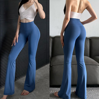 【细腰翘臀】小糯弹瑜伽裤外穿高腰提臀运动健身微喇裤普拉提长裤