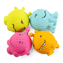  Q-monster dog toy Sound latex Corgi fighting Teddy bear Pug dog molar screaming doll