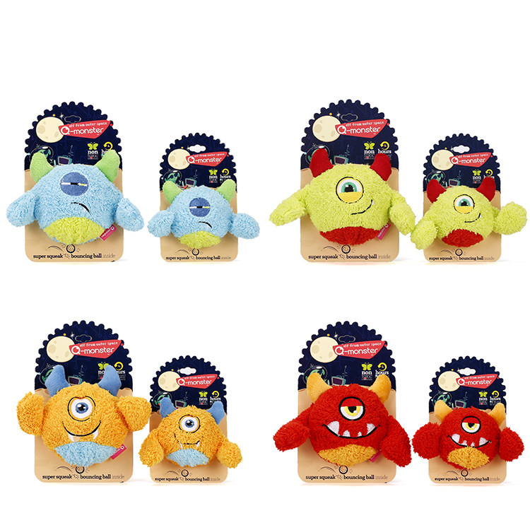 Duner's mother Canada Q-Monster pet dog toy toy dog ​​and cat general latex plush sound