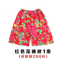 1 красный цветок шорты