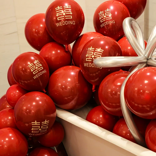 Интернет-знаменитости, гранатовый шар, свадебный зал, макет сцены, утолщенный двухслойный свадебный красный свадебный декор, принадлежности