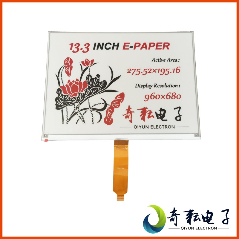 Chiyun 13 3 Inch Black And White Red Color Eink ink Screen Large Size Electronic Paper Screen QYEG1330RWS770F0
