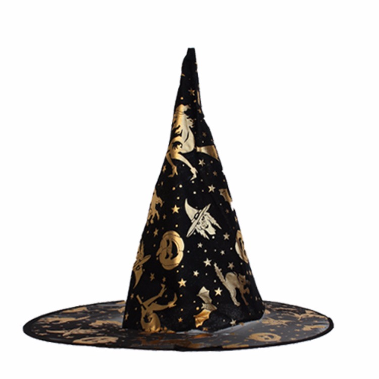 Halloween cung cấp bí ngô mũ phù thủy mũ phù thủy mũ nhọn ruy băng đen nhọn mũ góc phù thủy - Sản phẩm Đảng / Magic / Hiệu suất quần áo halloween