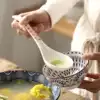 Export Japan household Japanese style spoon Ceramic long handle soup spoon Spoon spoon Large mixing spoon soup tableware
