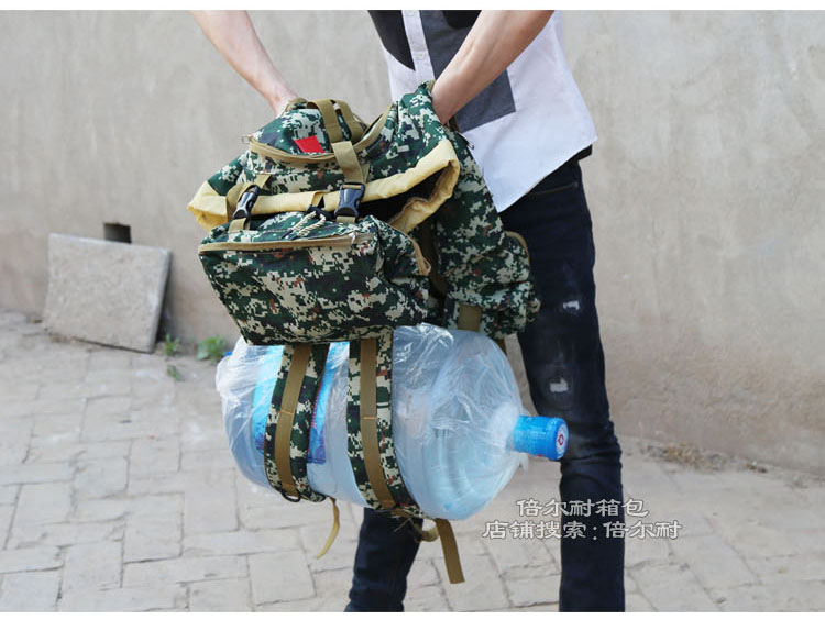 70 lít dung tích lớn leo núi túi nam du lịch ngoài trời ba lô nữ ba lô thể thao 2019 mới dây rút ngụy trang - Ba lô ba lô trẻ em