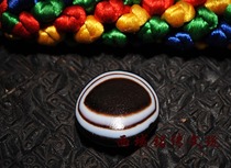 One object one picture Tibetan sheeps eye plate beads one eye dzi beads pure natural old mines hundred years old pure top beads cloud beads on back