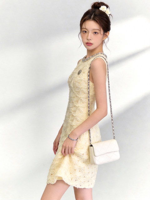 Age-Reducing, Powerful Aura Dress with Sleeveless Design, Elegant Style, 2026 Spring Collection, Light Luxury, Unique and Non-Crowded Design Dress