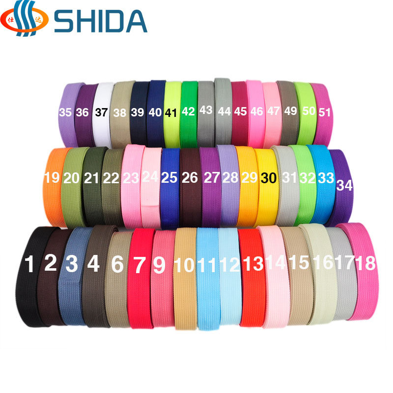 Shida Colour polypropylene PP webbing Bag Bag bag with 2 5cm packed strapping with diy clothing Bag With Accessories