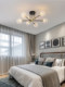 Nordic Bedroom Ceiling Chandelier, Simple Modern Light Luxury, Trendy Glass Main and Secondary Bedroom Lamp, 2026 New Model Room Light