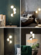 Atmospheric Master Bedroom Long Pendant Light, Bedroom Background Wall, Dressing Table Multi-Head Light, Room Decoration, Bedside Small Pendant Light