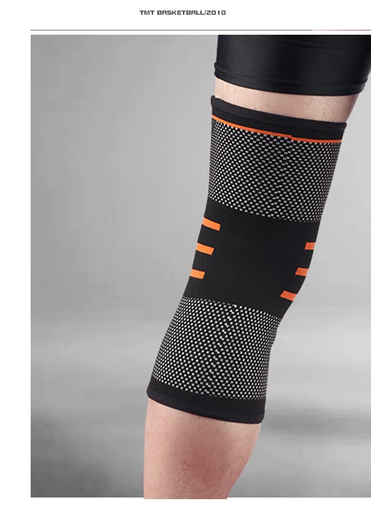 TMT thể thao miếng đệm đầu gối nam và nữ đầu gối bóng rổ cố định chạy thiết bị bảo vệ chuyên nghiệp áp lực dây chằng sâu chuyên nghiệp băng đầu gối thể thao pj
