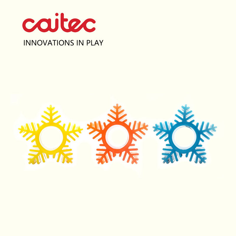 CAITEC American dog toy snow flake bouncy ball silent very soft throwing chewing bouncing puppy toy