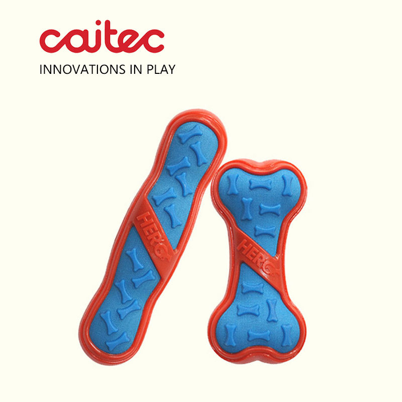 New Caitec Dog Sounding Toy Cloth Sounding Bone Elastic Bar Bite-resistant Dog Bone Grinding Teeth-relieving Keji