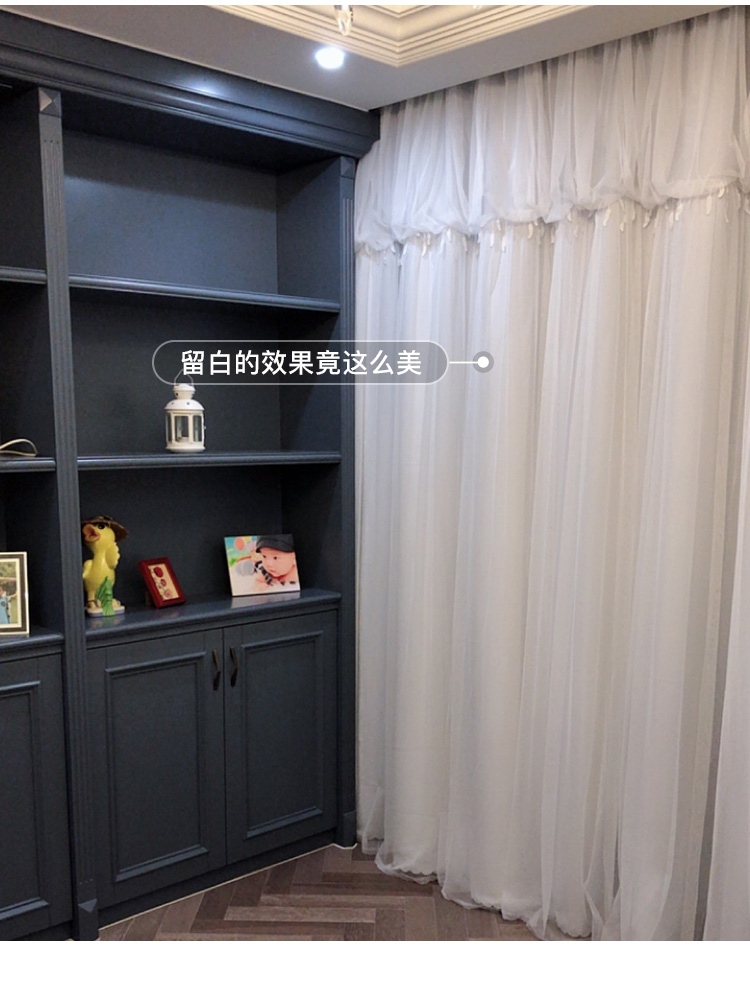 Giấc mơ nhỏ công chúa tươi gió rèm nửa màn hoàn thành đơn giản phòng ngủ cô gái màu đỏ in rèm cửa sổ bay - Phụ kiện rèm cửa thanh treo rèm cửa hà nội