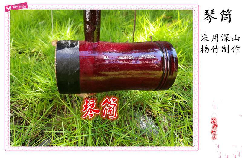 Nhạc cụ dân tộc trẻ em mới bắt đầu giả gỗ gụ Pinghu Tần núi sâu chất lượng tự nhiên xi lanh tre - Nhạc cụ dân tộc đàn nguyệt