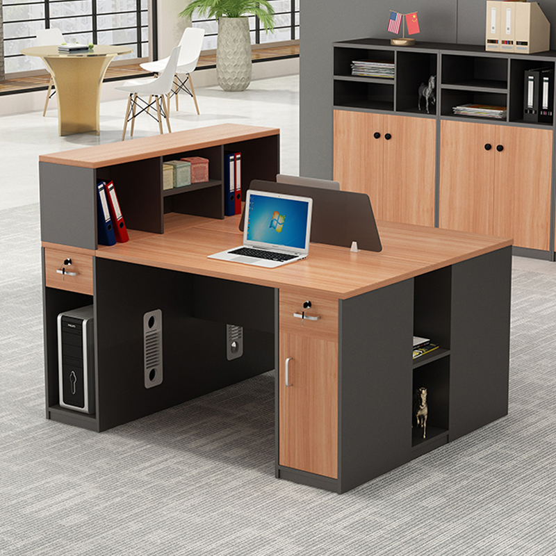 Guangzhou Staff Desk Screen Staff Position 2 People Modern Minimalist Office Furniture And Chairs Four-place holders