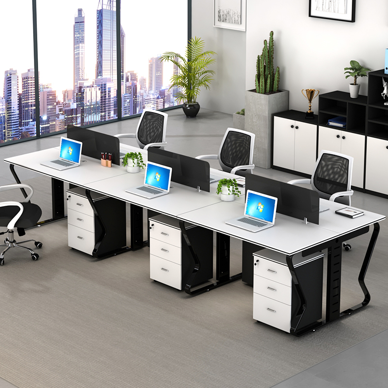 Guangzhou Desk Staff Card Position 4 Staff Table Simple Modern Combination New Work Position Guangdong Province