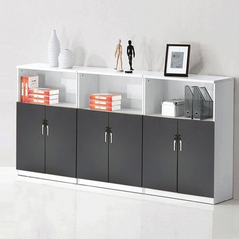 Guangzhou office furniture file cabinet low cabinet office archives locker wooden home locker cabinet